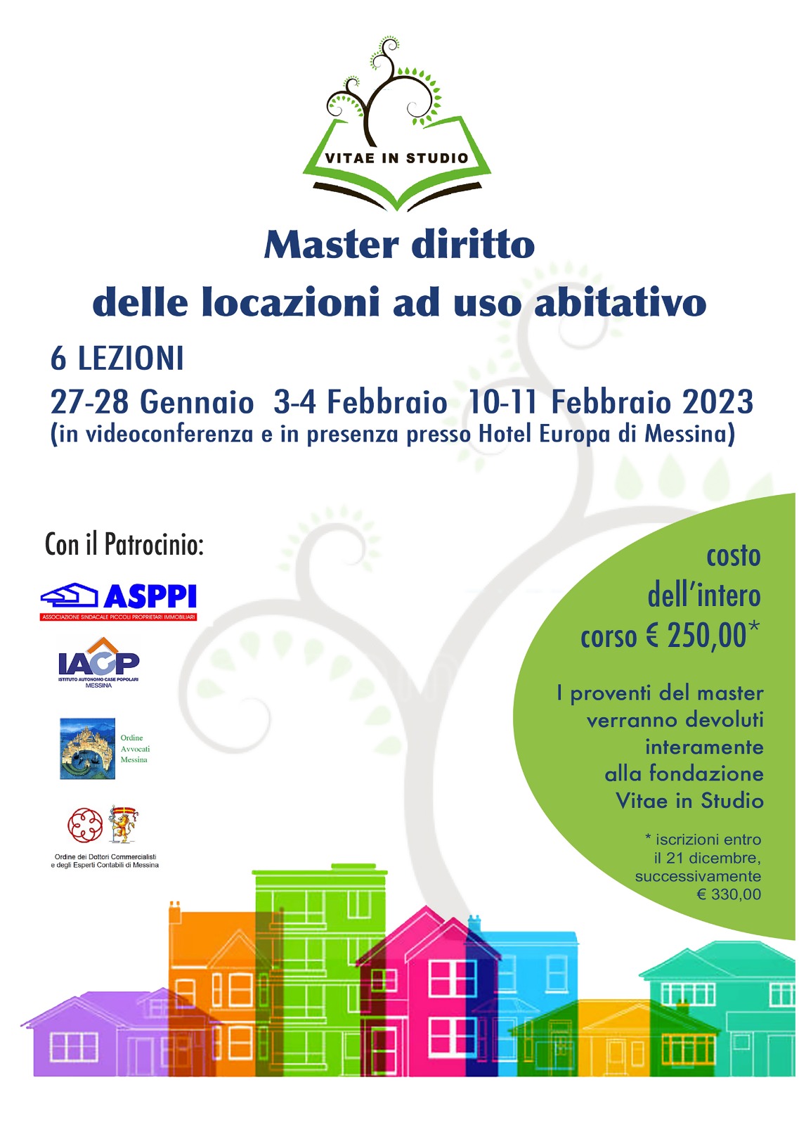 ASPPI Messina: Master diritto delle locazione ad uso abitativo