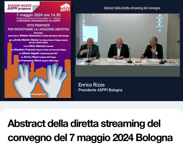 Otto proposte per incentivare la locazione abitativa: estratto del convegno del 7 maggio 2024 Bologna