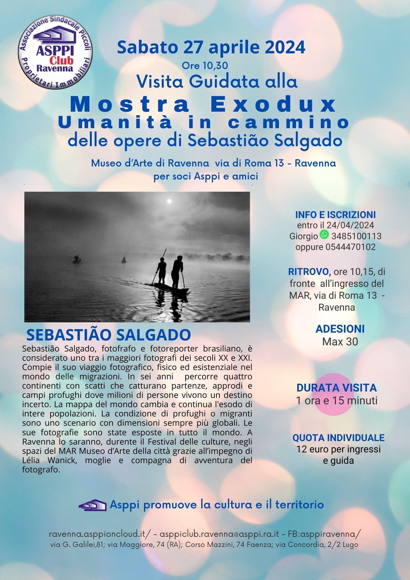 Visita guidata alla mostra dedicata a Sebastiao Salgado