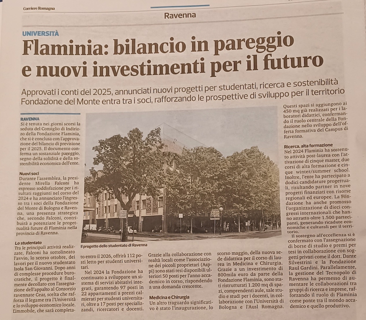 Asppi per la città – Continua l’impegno di Asppi Ravenna con l’Università.