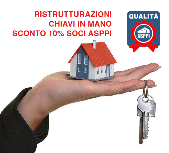 RISTRUTTURAZIONI CHIAVI IN MANO SCONTO 10% RISERVATO AI SOCI ASPPI