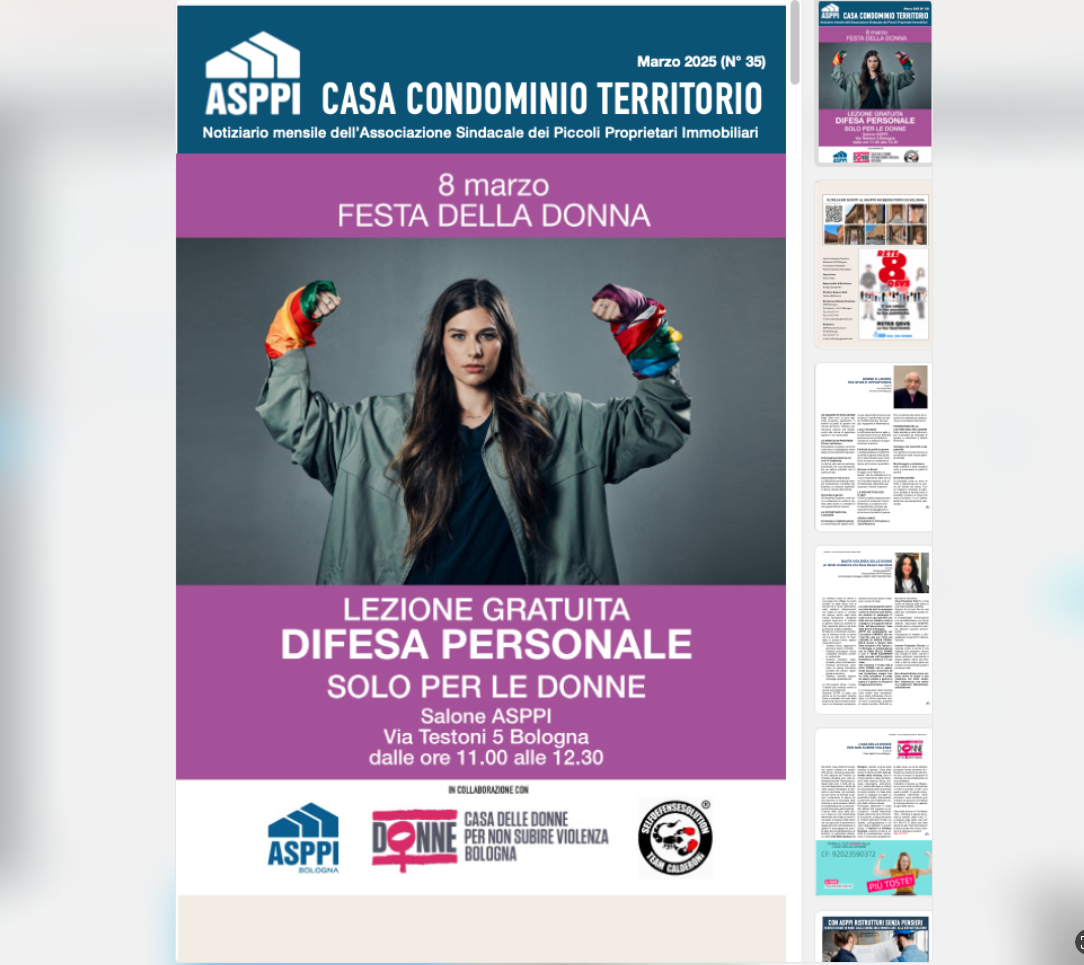 Notiziario ASPPI Bologna “Casa Condominio Territorio numero 35” Marzo 2025